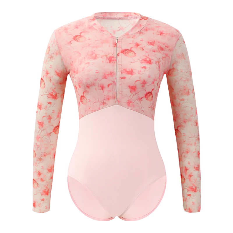 Ballet Dance Leotards Women of 2021 New Long Sleeve  Print Gymnastics Dancing Costume Adult High Quality Ballet Leotard