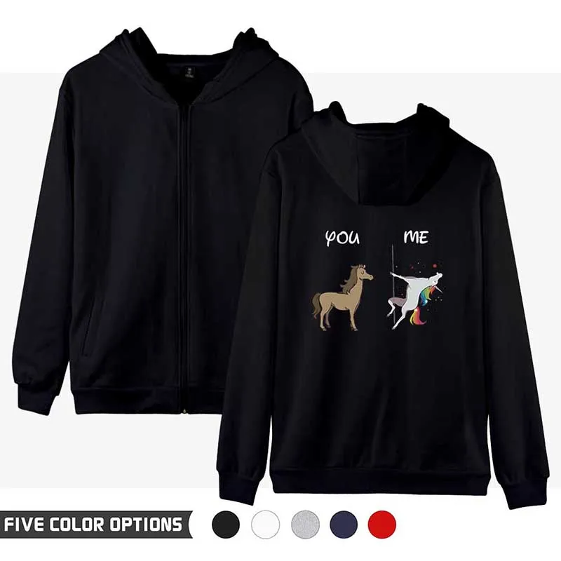 Human Love Wins LGBT Rainbow Lesbians Gays Fashion Men Women Zipper Long Sleeve Pocket Harajuku Hoodies Jackets Sweatshirts Tops