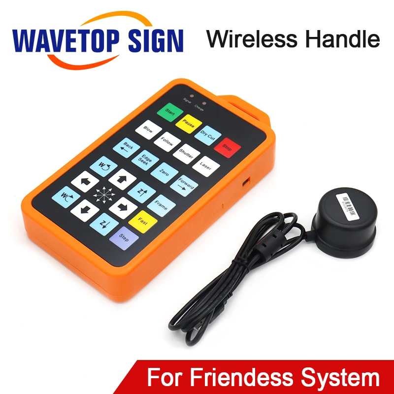 

WaveTopSign Fiber Laser Machine Control System OEM Wireless Handle Box for Friendess FSCUT FSCUT2000C CypCut BCS100 BMC1604