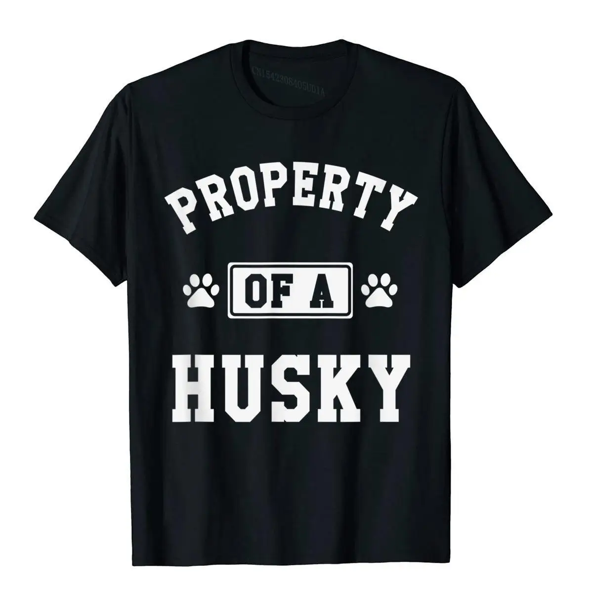 

Property Of A Husky Funny Husky Shirt Gift For Husky Lover T Shirts Cool Funny Men Tops Shirts Summer Cotton