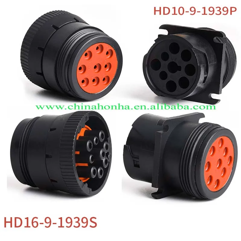 

DT connector 9-pin diagnostic interface HD16-9-1939SHD10-9-1939P waterproof connector