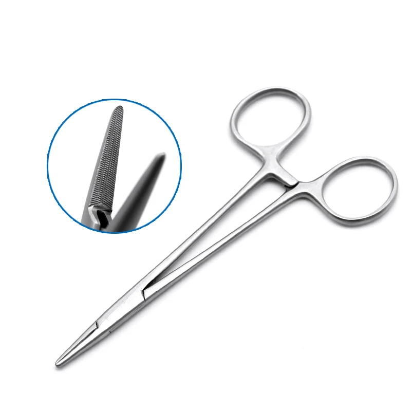 Needle Holder Stainless Steel Thick And Thin Needle Double Eyelid 12.5cm  Needle Holder Surgical Operation