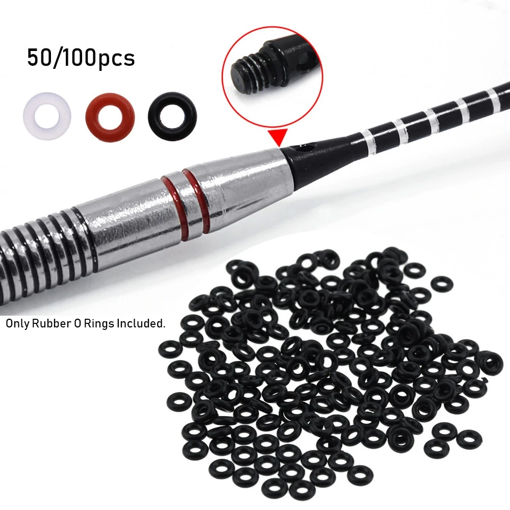 50/100Pcs/Set Hunting Rubber O Ring Darts Arrow Tips Broadhead Replace Gasket Grip Washer Grommets Stems/Flights Accessories