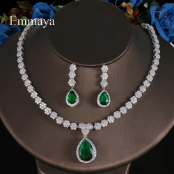 Emmaya Classical Waterdrop Appearance Design Jewelry Set For Women&Girls Fashion Party Exquisite Decoration Fancy Gift