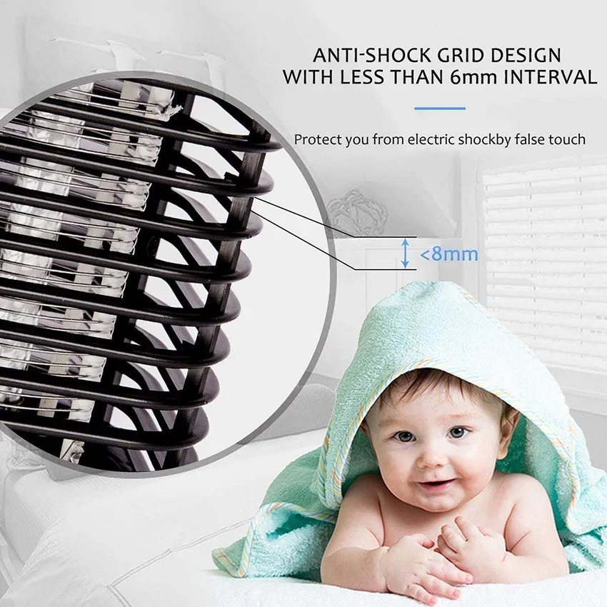 110V 220V UV Electronic Mosquito Killer Lamp Insect Fly Bug Trap Zapper Anti Mosquito Bedside Night Light Lantern Repellent Lamp