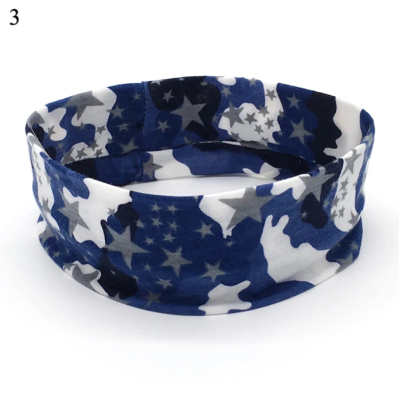 Camouflage headband Sport Absorbent Headband unisex Cycling Yoga Sweatband Cotton Hair Bands Head Sweat Bands Sports Safety New