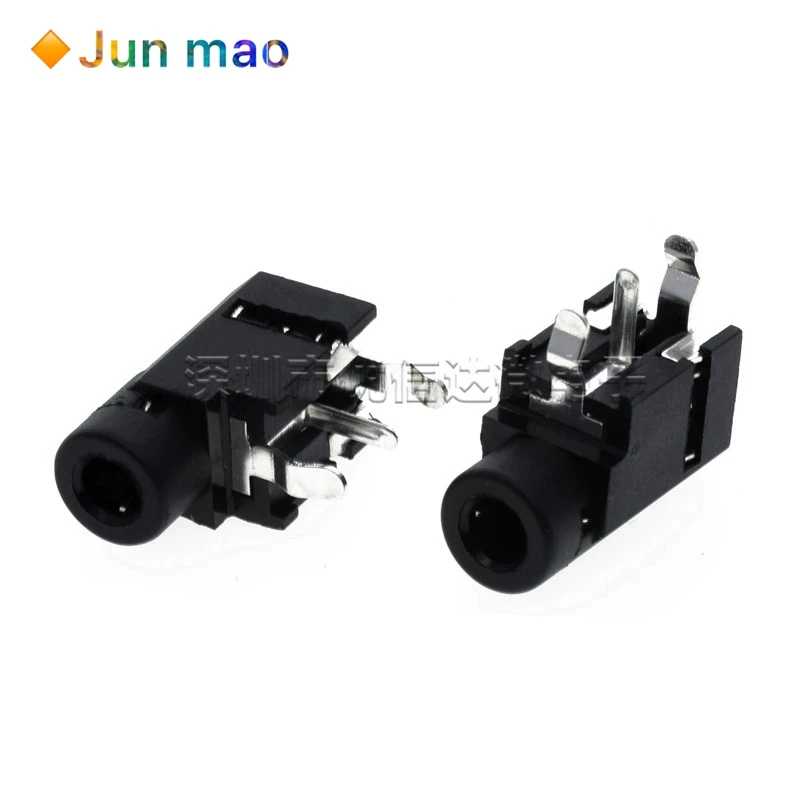 

10Pcs PJ-314A 3.5Mm Dual Channel, Stereo Audio Headphone Socket PJ-314 Mono Channel 3Pin Audio Connector