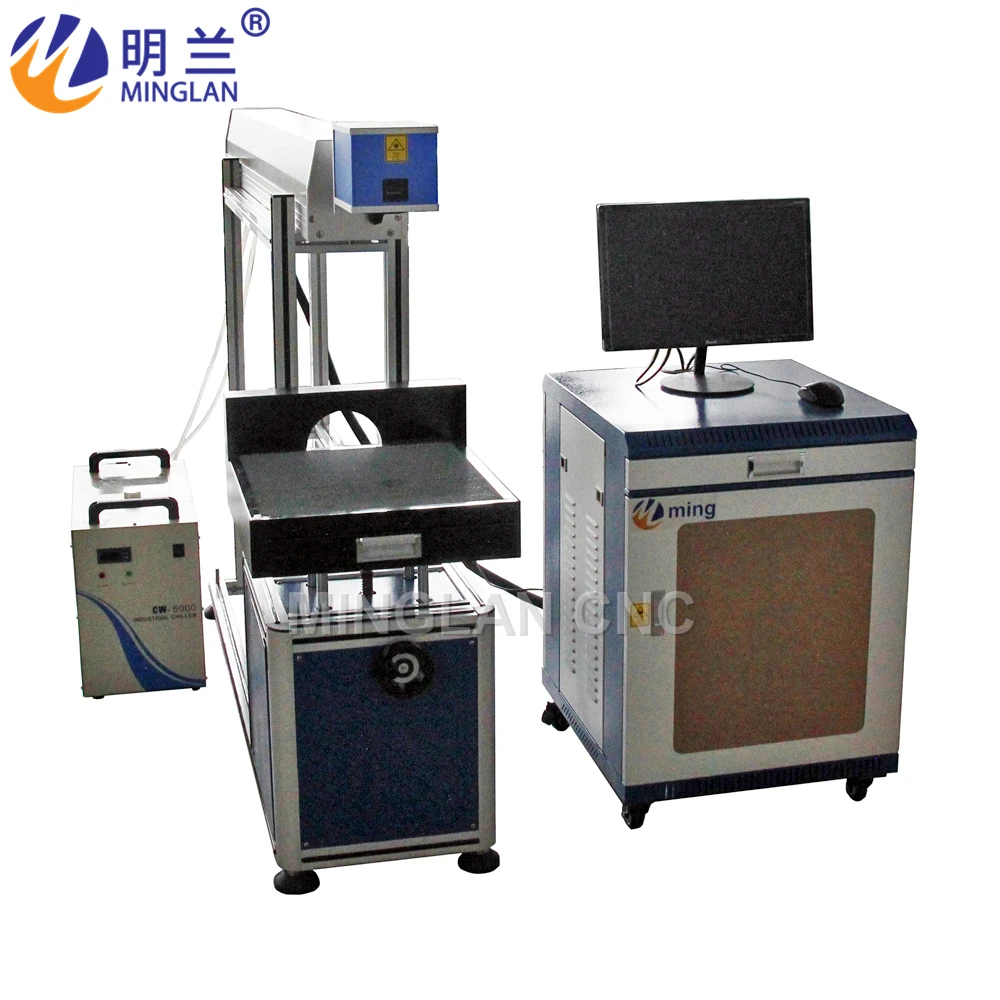 60W 80W 100W 130W CO2 Laser Marking Machine 300*300mm for Wood Marker