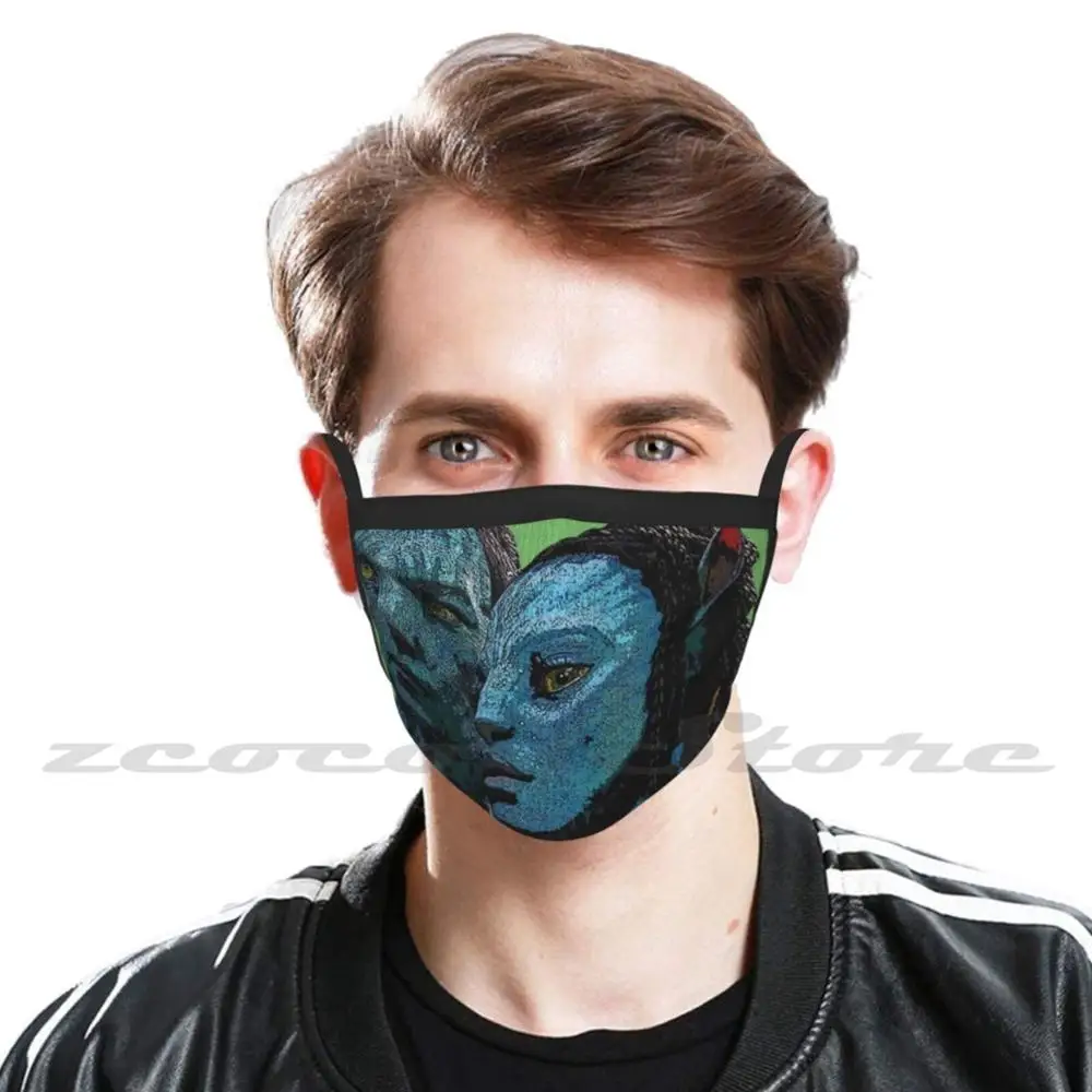 Mask Cloth Washable Diy Filter Pm2.5 Adult Kids Iseeyou Movie Film Action Scifi Fantasy