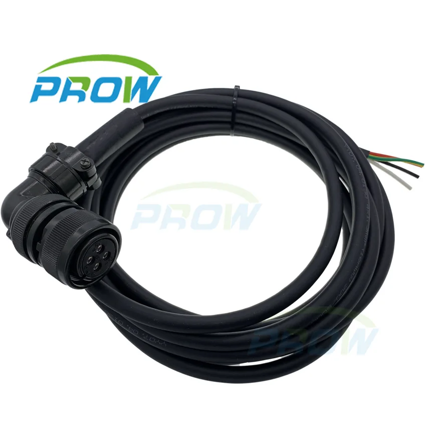 Servo power line JZSP-UVA101-03-E JZSP UVA101 03 05 10 15 20 E bend wire power cable for Yaskawa 4p 4 pin 4 core servo motor A