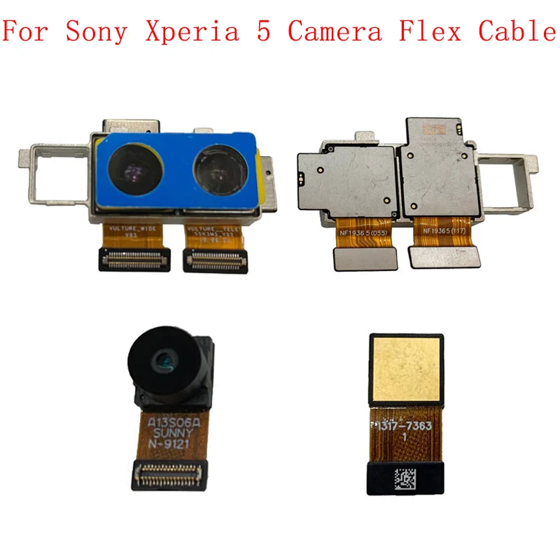 

Rear Main Front Camera Flex Cable For Sony Xperia 5 J8210 J8270 J9210 Back Big Small Camera Flex Replacement