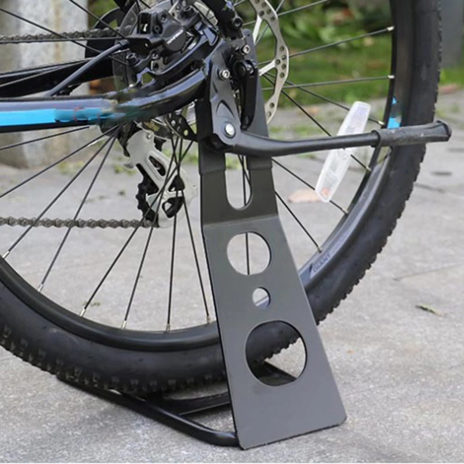 Steel Bike Holder Hub Mounted Sturdy Floor Stand Bike Repair Stand Sport Parking Rack Anti-Scratching Floor Stand Bicycle parts