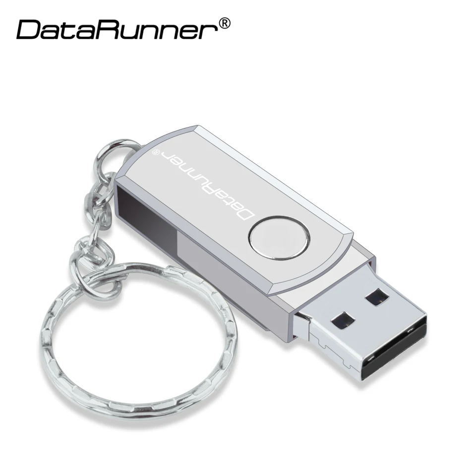 

DataRunner USB Flash Drive Key Chain Pen Drive 4GB 8GB 16GB 32GB 64GB 128GB Pendrive Memory Stick 2.0 Thumbdrive