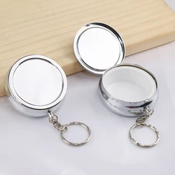 1/5/10pcs Medicine Candy Pill Box Keychain Case Storage Pill Container Metal Pocket Portable Organizer DIY Jewelry Finding