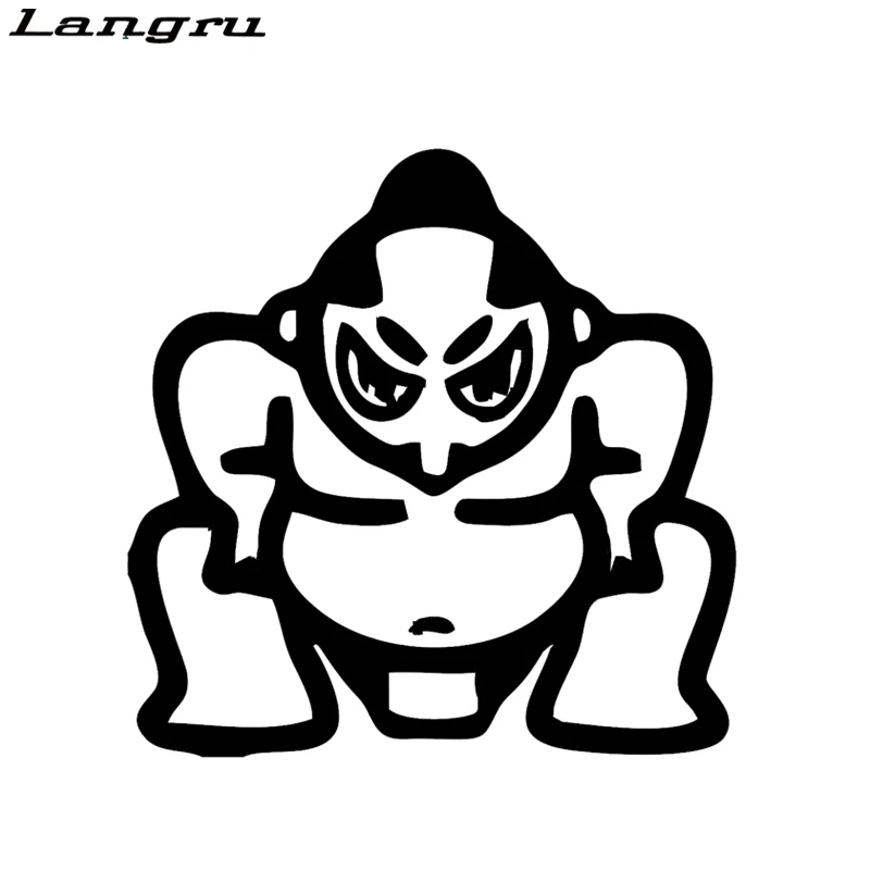 

Langru 18cm x 17.9cm Sumo Stance Racing Vinyl Decal Car Window Bumper Trunk Sticker Car Accessories Jdm