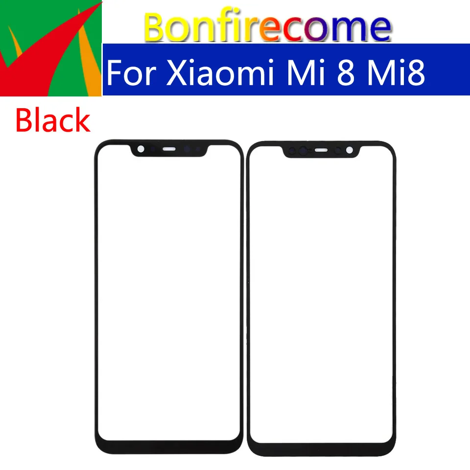 

10 шт./комплект, сенсорный экран для xiaomi Mi 8 Mi8, передняя панель, стеклянная линза, внешнее стекло для ЖК-дисплея, без ЖК-дисплея 6,21 дюйма