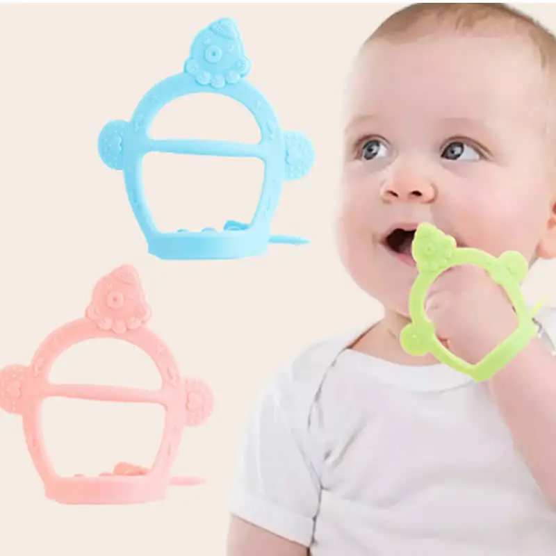 Grinding rod baby teeth silica gel bite giraffe can boiled eat artifact ring bite silica gel teethers baby soother nipple bit