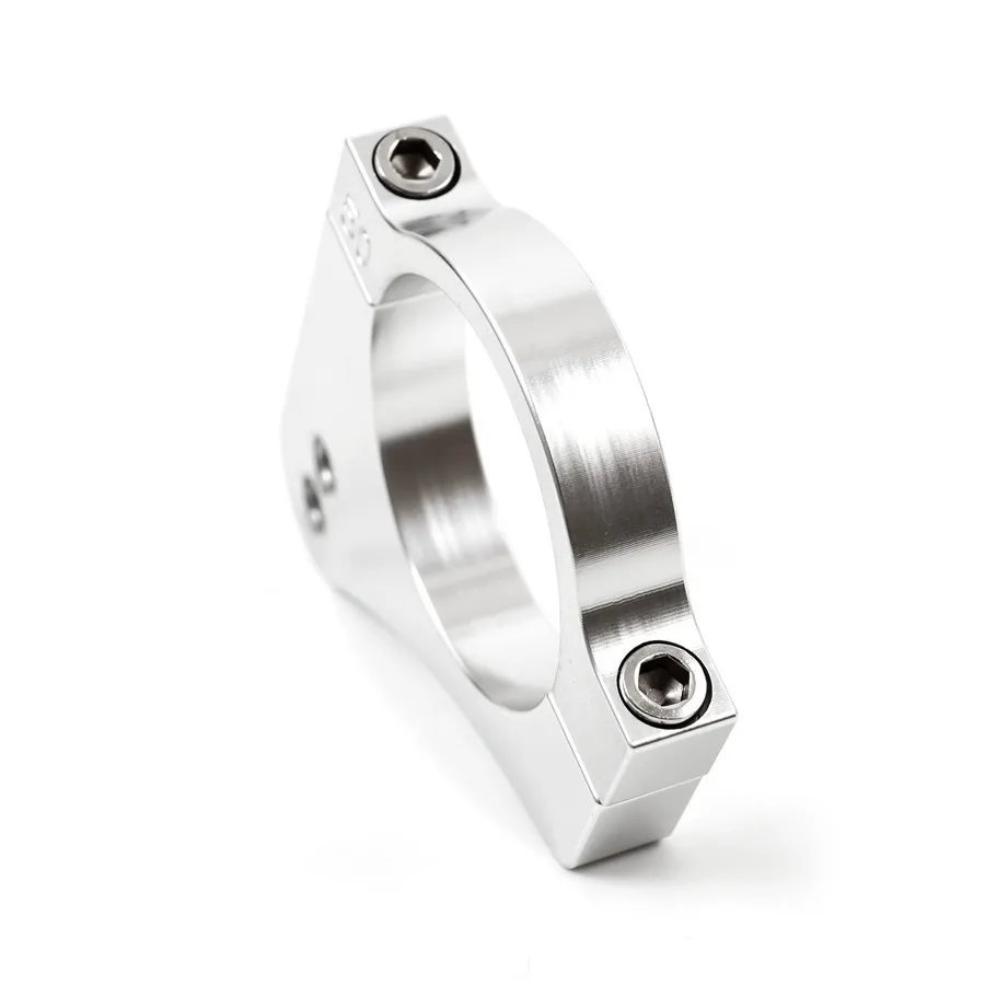 CNC Silver Motorcycle 27mm Steering Damper Fork Bracket