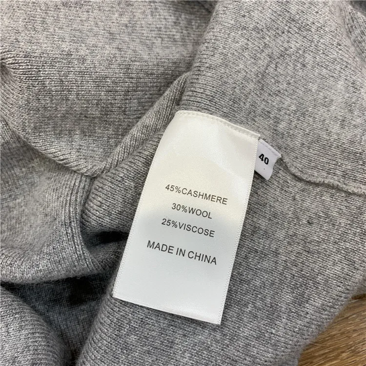 Luxury Two Pieces 45% Cashmere + 30% Wool Suits Female Turtleneck Warm Mink Cashmere Knit Tops + Wide Leg Wool Pant Sets F2494