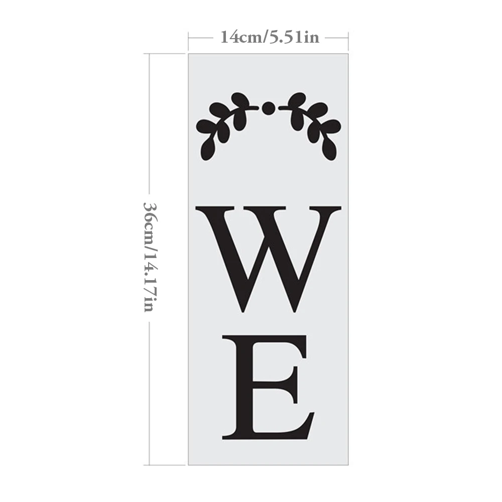 WELCOME Letter Painting Template Shopping Mall Hotel Door DIY Hollow Painting Template Welcome Word Template Welcome Stencils