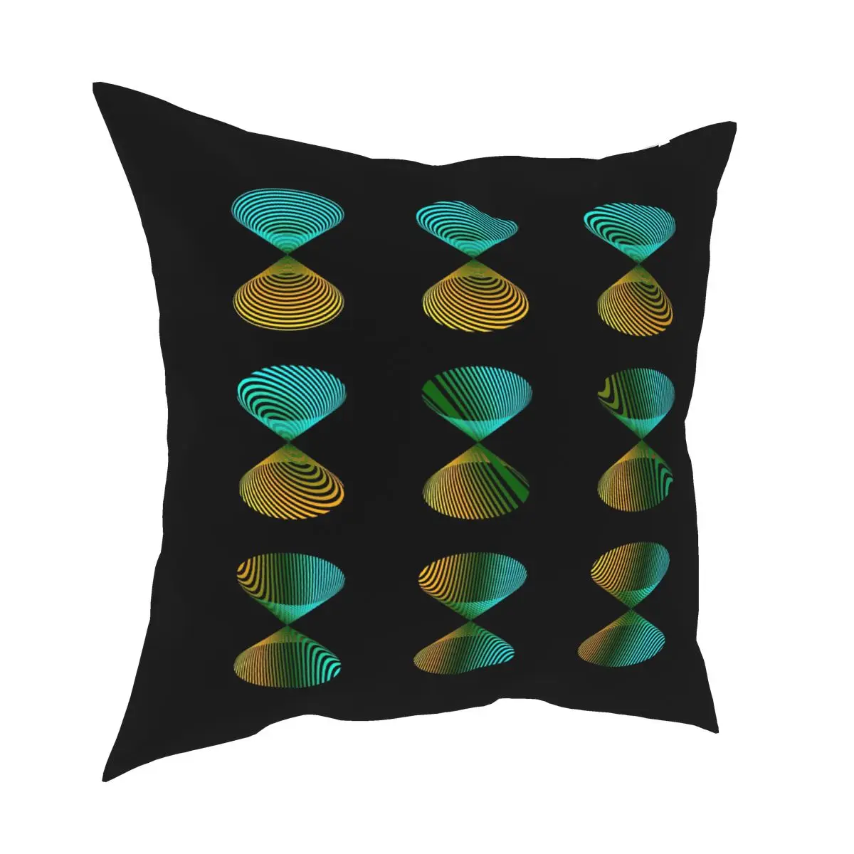 Conic Sections Square Pillowcase Polyester Printed Decorative Throw Pillow Case for Sofa Seater Cushion Cover 45*45cm