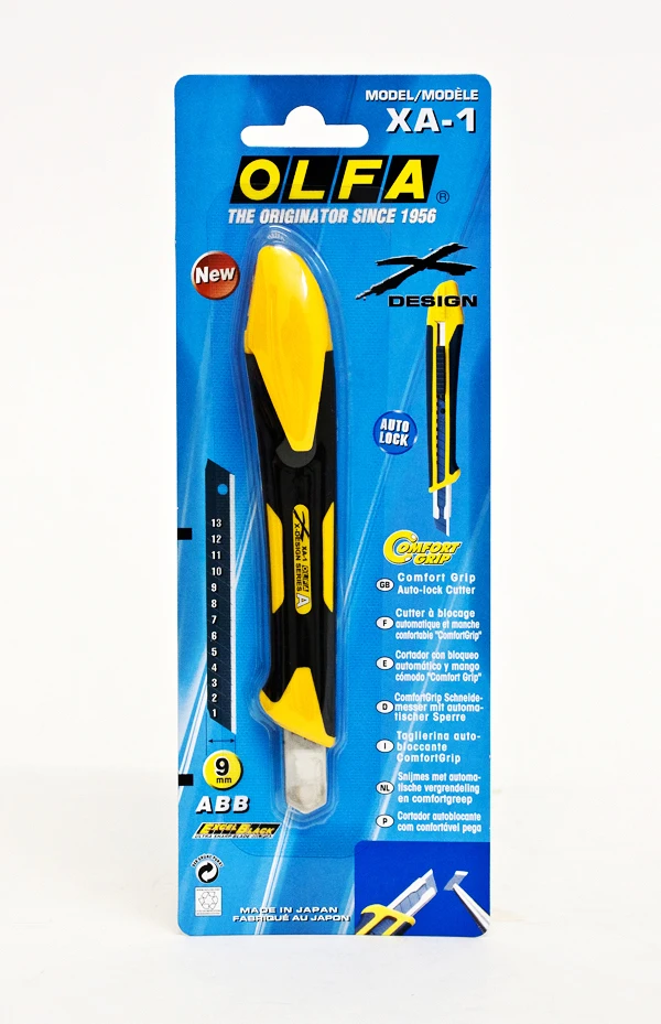 OLFA 25mm Extra Heavy-Duty Fiberglass Rubber Grip Utility Knife XH-1