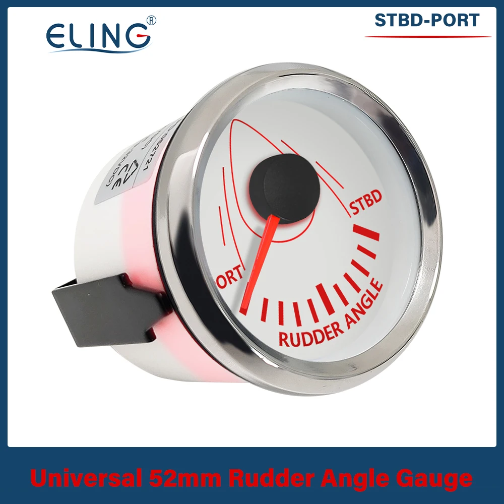 

ELING 52mm 85mm Boat Rudder Angle Indicator Gauge 0-190ohm Signal Rudder Sensor 9-32V for Boat Yacht Vessel with Backlight