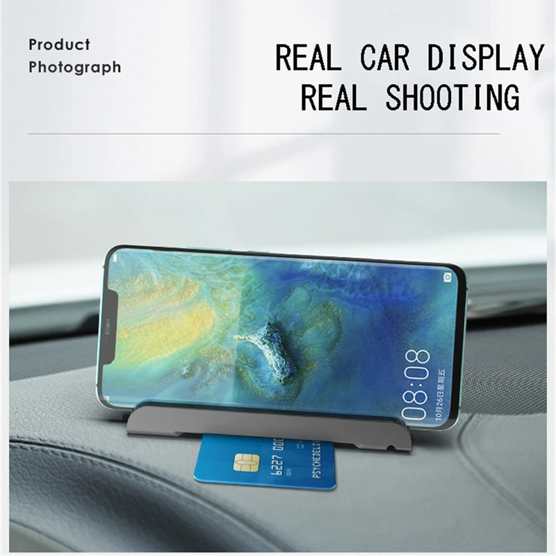 2022 New Car Temporary Parking Stop Card Sticker Auto Luminous Phone Number Card Slot Plate Car Phone Stand Holder Mount Support