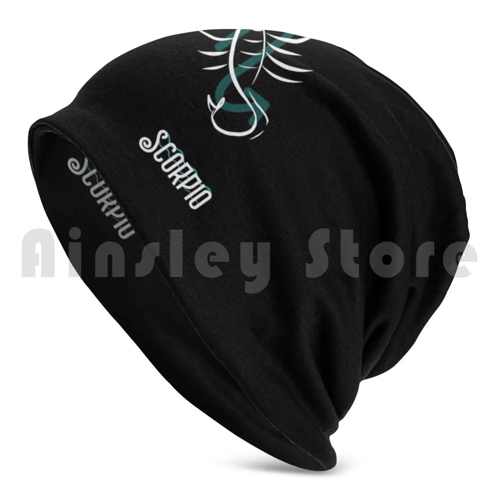 Stylish Scorpio Zodiac Design Beanie Hedging Cap DIY Print Cushion Zodiac Scorpio Astrology Sign Trending Popular Zodiac