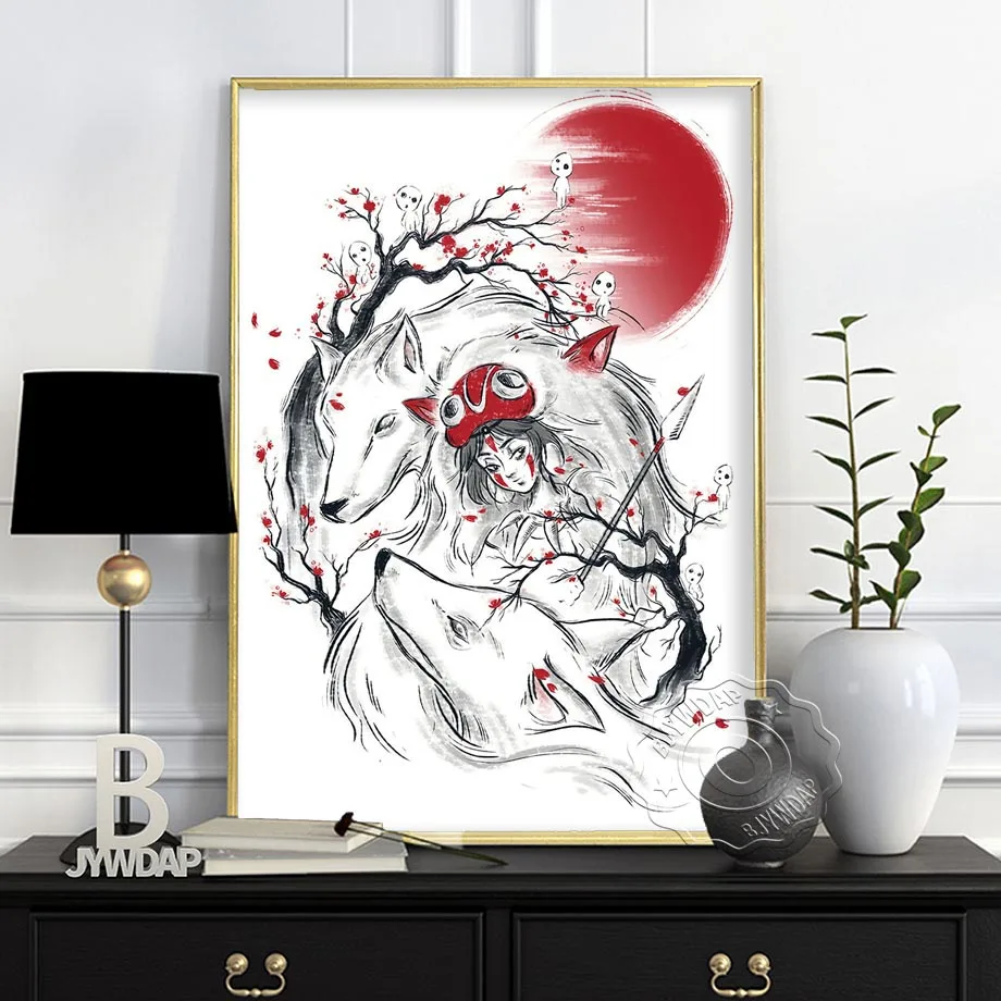 Canvas Pictures Home Decoration Japanese Bushido Painting Wall Artwork Printes Abstract Nordic Poster Modular For Living Room