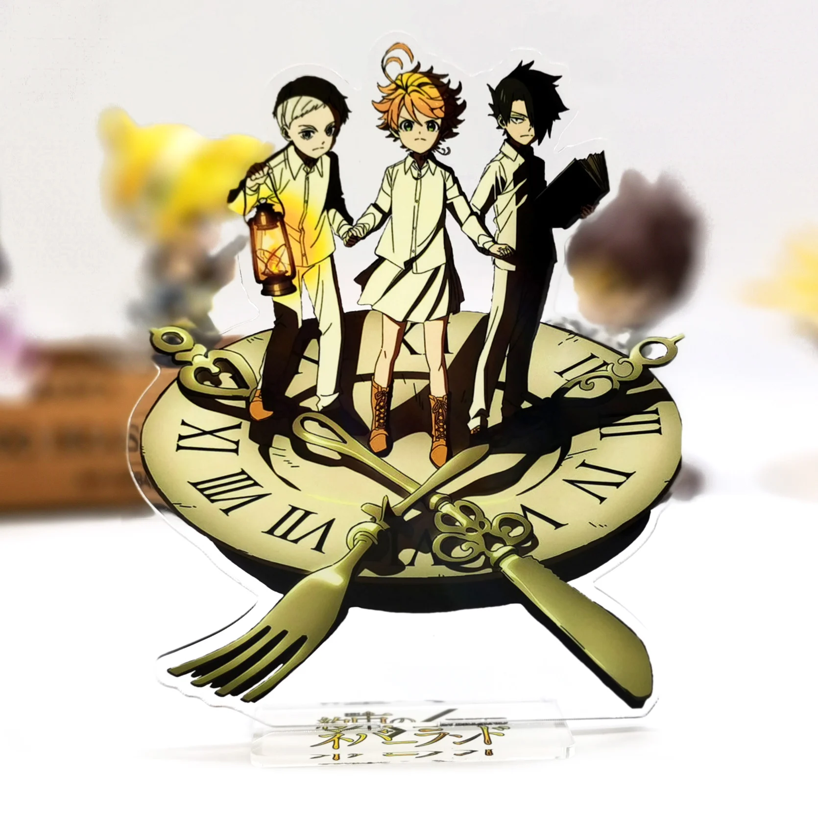Yakusoku no The Promised Neverland Emma Norman Ray group GM acrylic stand figure model plate holder topper anime
