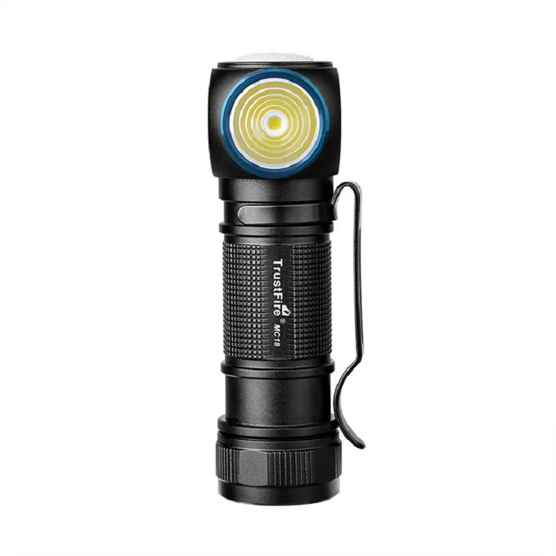 Trustfire MC18 1200 Lumens Led Flashlight Torch EDC & Outdoor Lighting Torch Magnetic Rechargeable 18650 Battery Work Light Lamp