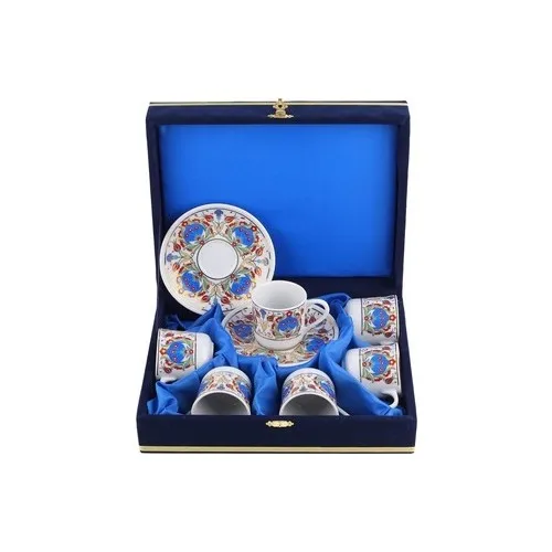 Porcelain Cup Pad 6 Person Tea Coffee Cups Tea Coffee Sets Tea Coffee For Trophy Turkish Tea Cup Set Glass