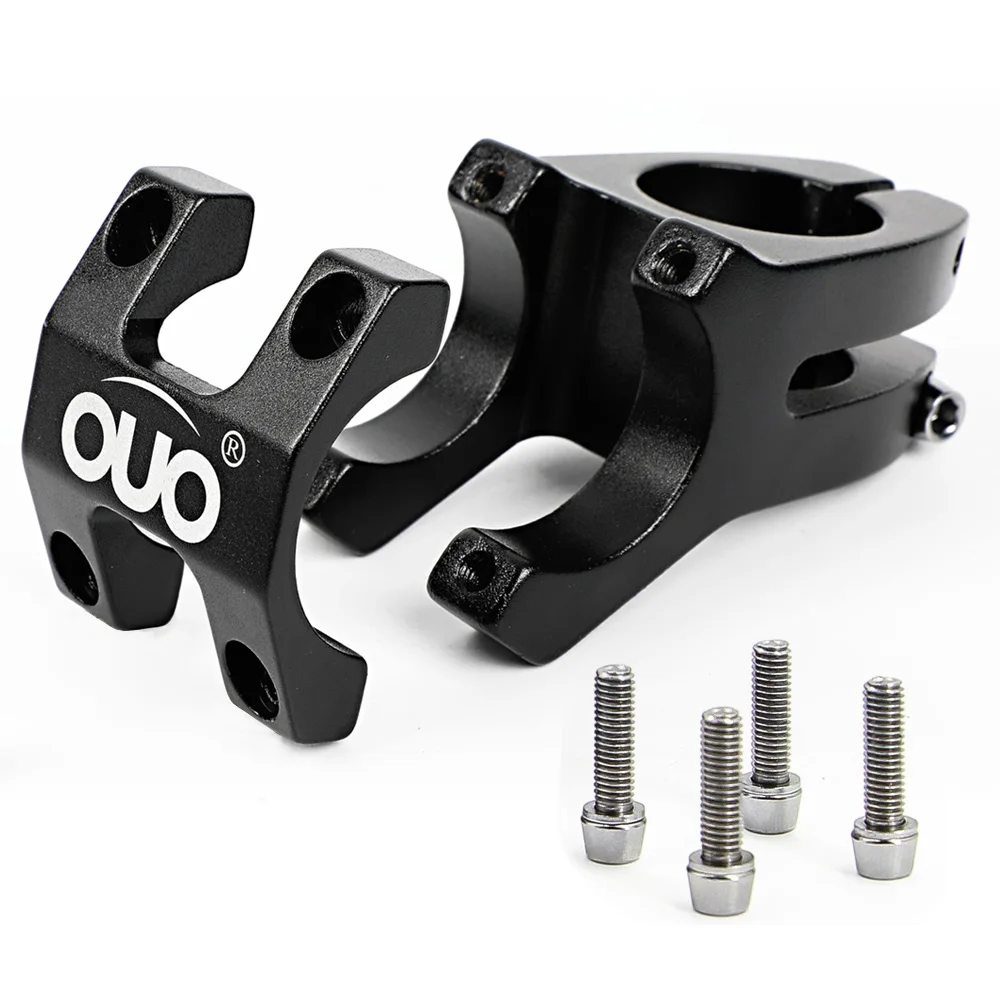 OUO قصيرة الجذعية 31.8 مللي متر المقود الجبلية الجذعية الناهض 45 مللي متر الألومنيوم دراجة جسر ل الإنحدار سباق دراجة هوائية جبلية دراجة Accessori