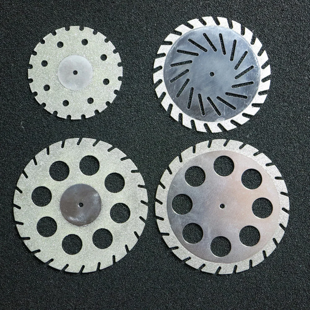 Dental Lab diamond Double sided cutting disc for Cutting Plaster Disc Wheel Dental Lab Tool 32-45mm*0.30mm with mandrels