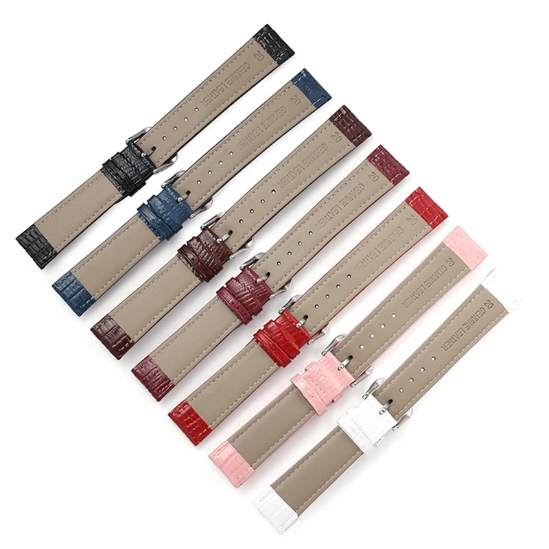 Lizard pattern Watch Straps For Men Women Watchband 12mm 14mm 16mm 18mm 20mm 22mm Universal Wrist Band Bracelet Belt Accessories
