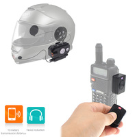 Walkie Talkie Hands-free wireless BT PTT Headset Helmet K Plug Motorcycle Helmet Locomotive Helmet Headset With Walkie Talkie