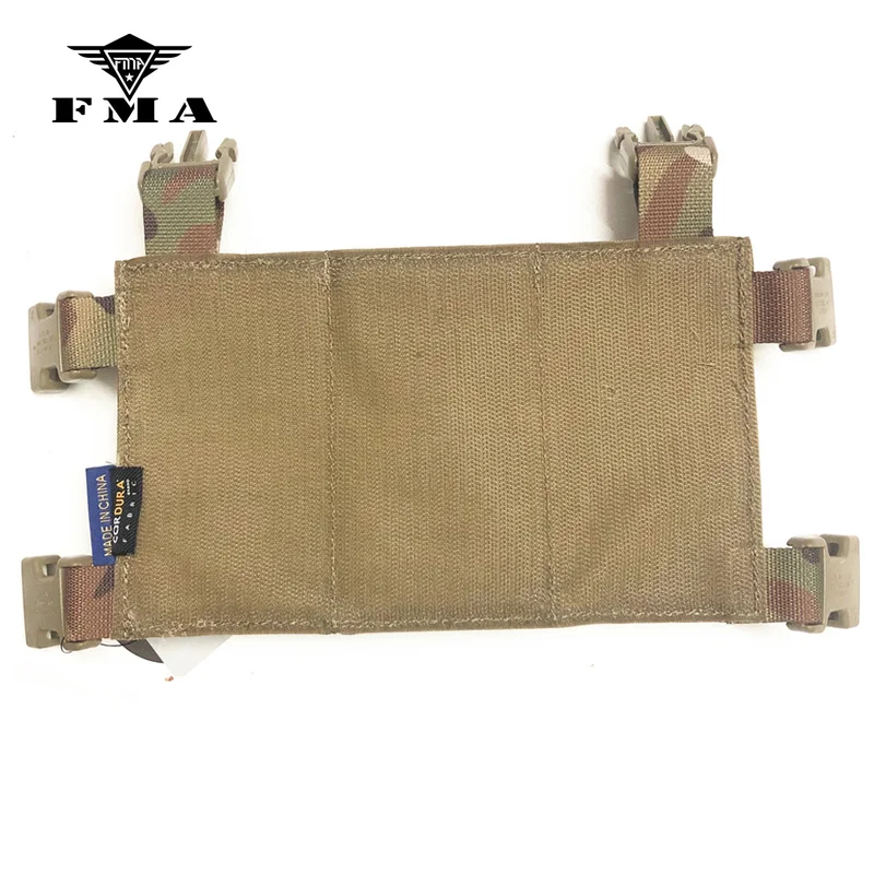 Pannello frontale FMA Triple Attack 5.56mm / 7.62mm / AK47 Mag Carrier MC per pannello di conversione espansione gilet LV119 FSCK AVS