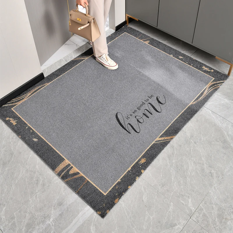 

Gray Extra Durable Door Mat,Dirt Trapping Outdoor Welcome Mats ,Non-Slip Outdoor Door Mats,Low Profile Front Doormat,Door Rug