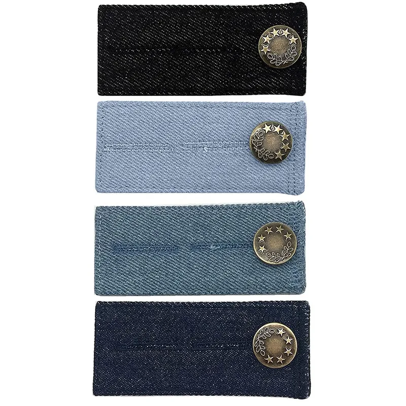 Multi Use Pants Extenders Unisex Jeans Trousers Adjustable Waist Expander DIY Denim Clothes Fastener Jeans Waist Extension Snap