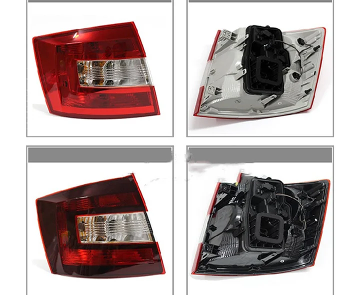 New LED Taillights Assembly for Skoda Rapid Spaceback 2013-18 Rear Lamp Brake Reverse Light Rear Back Up Lamp DRL