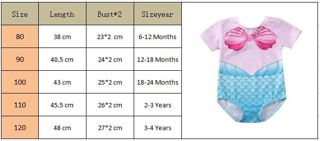 0-4Y Toddler Infant Baby Girls Swimsuit Short Sleeve Print Swimwear Swimming Bikini