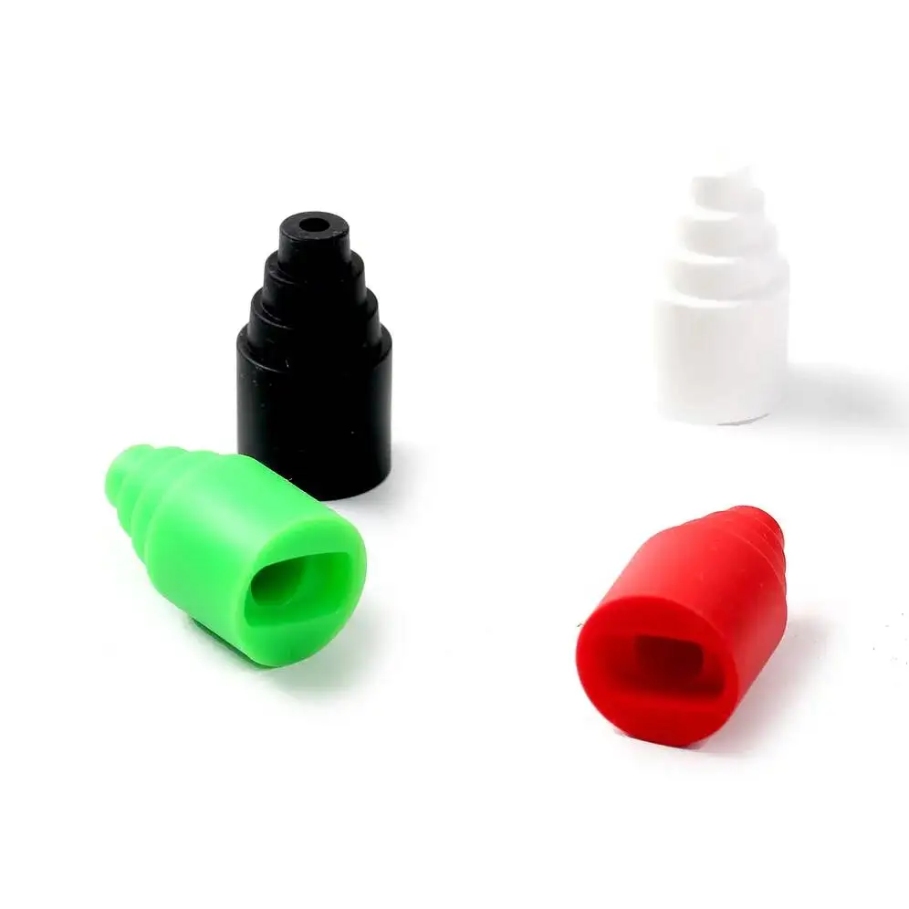 Universal Silicone Cartridges Adapter, Carts Connector Cap, Round Pen Fit with Glass Attachment, 10mm, 14mm, 16mm, 18mm, 25Pcs