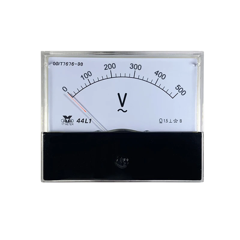 44l1-v AC Voltmeter AC10V 15V 20V 30V 50V 100V 150V 250V 300V 450V 500V 600V 750V Zeiger Voltmeter 80*100mm zur Messung einzeln