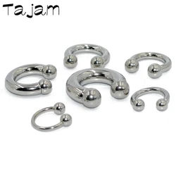 1PC Big Large Size Giant Captive Bead Ring Ear Tunnel Plug Expander Guauge Male Genital Piercing Body Jewelry BCR Hoop Earring