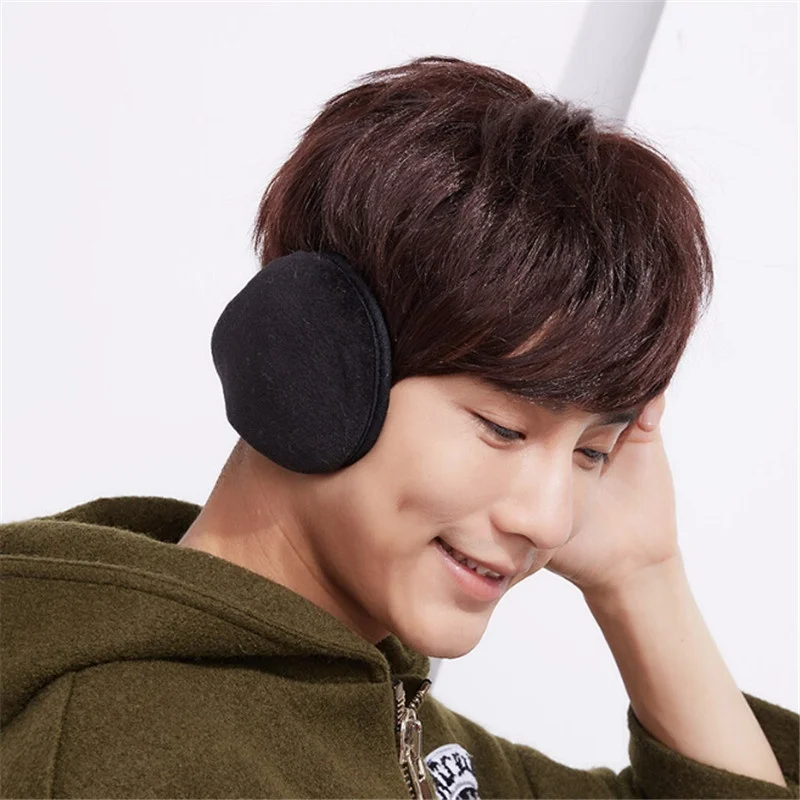 ผู้ชายผู้หญิงพับขนแกะ Earmuffs 4 สีฤดูหนาว WARM Plush EAR-CAP เล่นสกีกลางแจ้งคู่อุปกรณ์เสริม