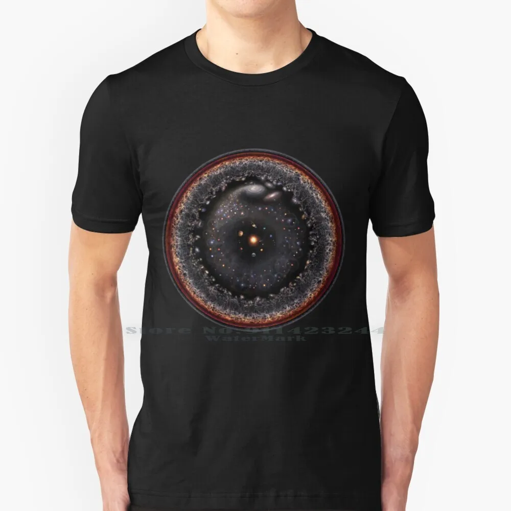 Observable Universe Logarithmic Illustration ( 2018 Version! ) 100% Cotton T Shirt Cosmos Universe Planets Sun Galaxy Astronomy