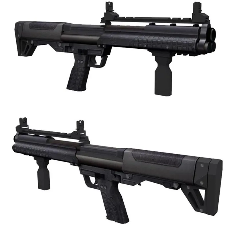 

3D бумажная модель ружья Shotgun Kel-Tec KSG ручной работы DIY Оружие Игрушка для косплея