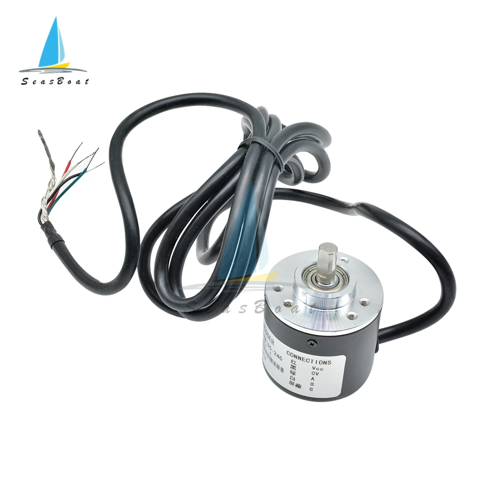 360/600 Pulse Incremental Optical Rotary Encoder AB Two-phase 5-24V Incremental Optical Rotary Encoder 360/600 P/R