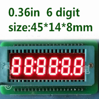 Best Price 0.36 Inch 7 Segment 6 Digit Super Red 0.36\